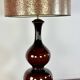 Vintage 70's glazed ceramic lamp