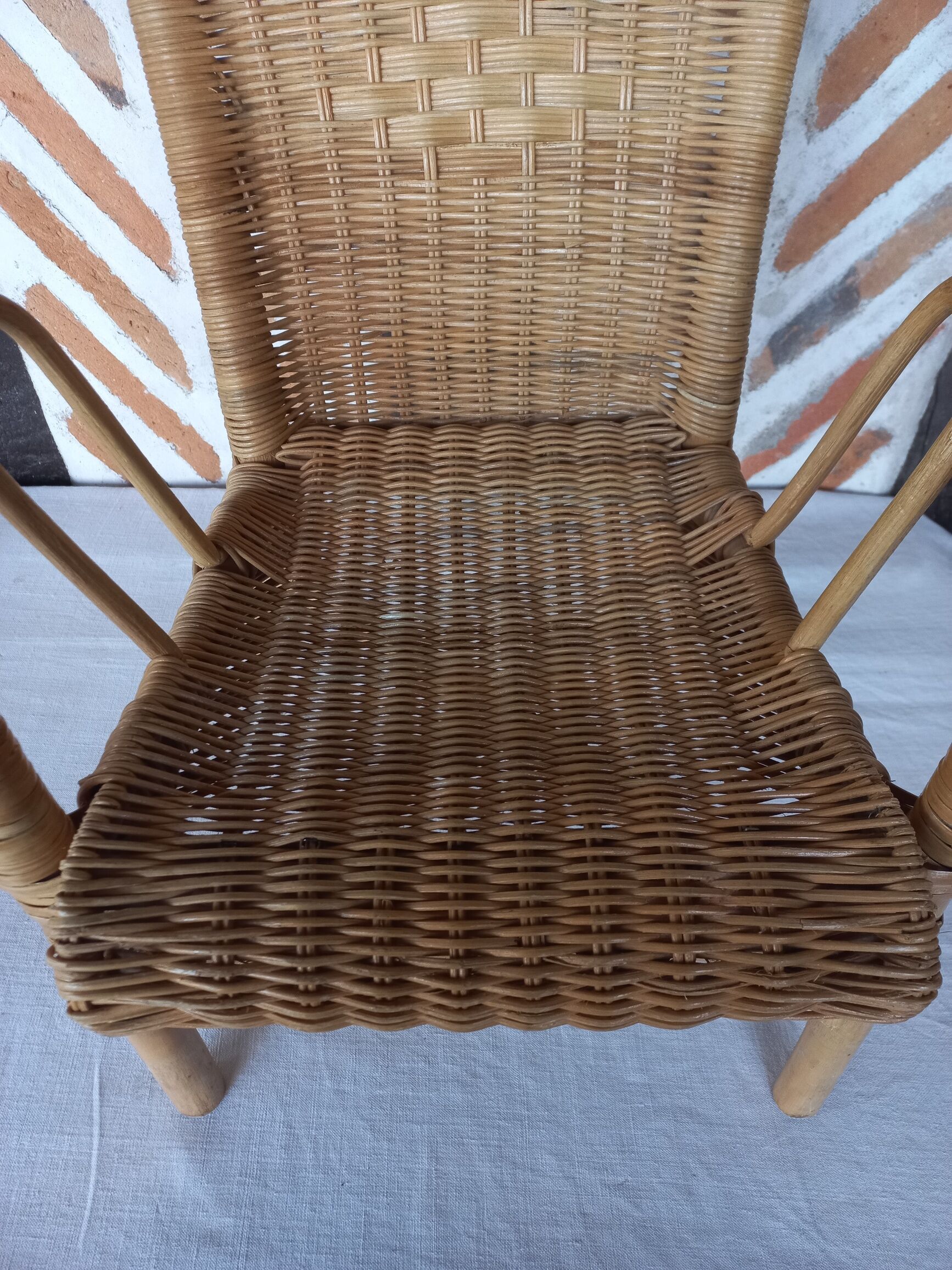 Fauteuil enfant osier