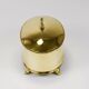 Boîte à couvercle ou bol en laiton Art Nouveau d’Otto Prutscher, Melzer & Neuhardt, années 1920
