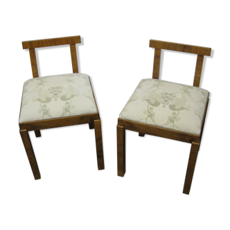 2 chaises Art déco