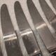 12 silver-plated table knives by silversmith Ravinet Denfert Brantome
