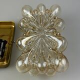 60s 70s wall lamp made of glass metal Bubble Wall Sconce Space Age Germany