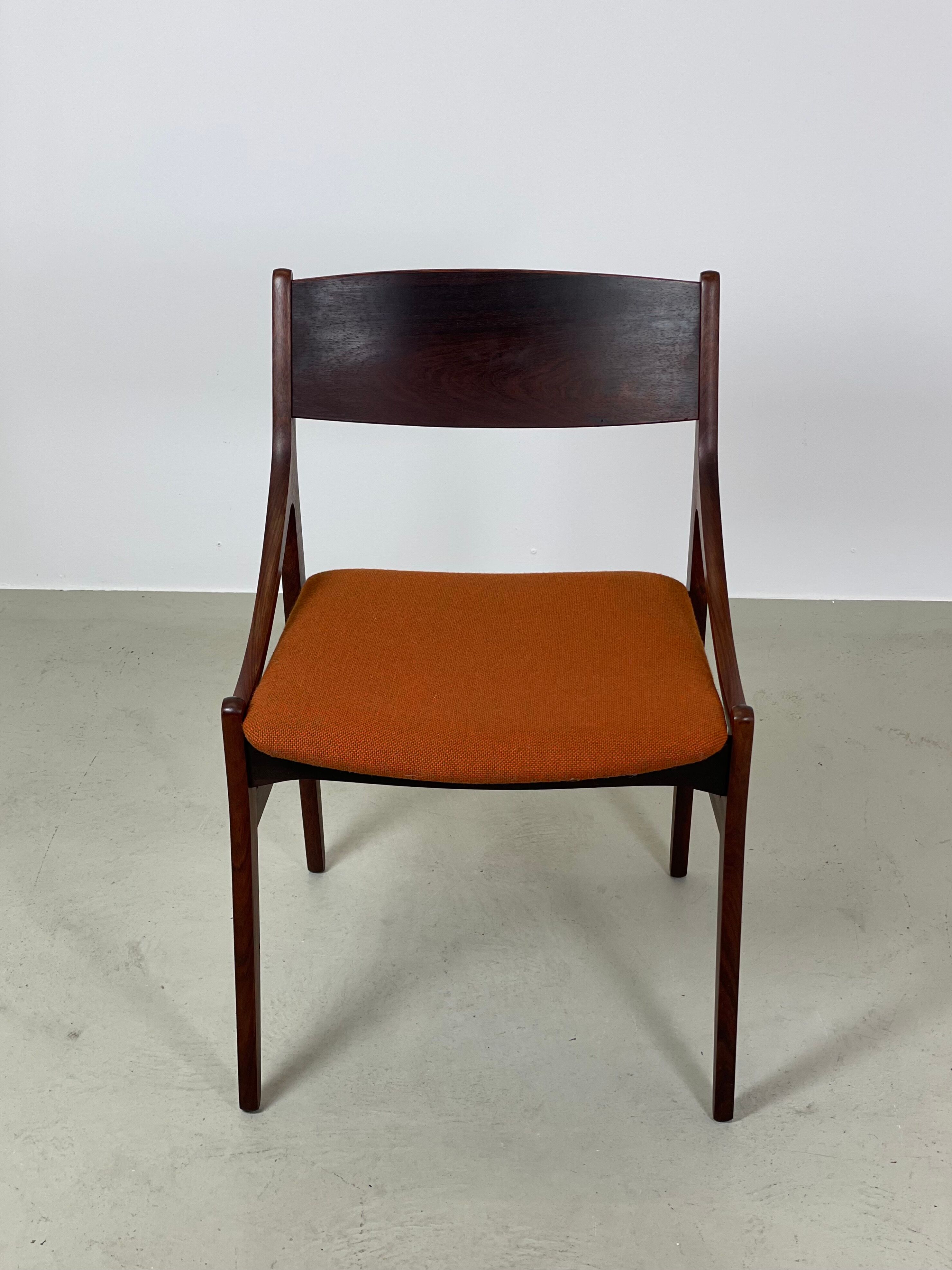 Dining chair in rosewood by Vestervig Eriksen, 1960s
