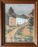 Pastel painting, circa 1930 monogram "Village Street"