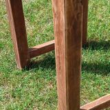 Small antique workbench in solid oak