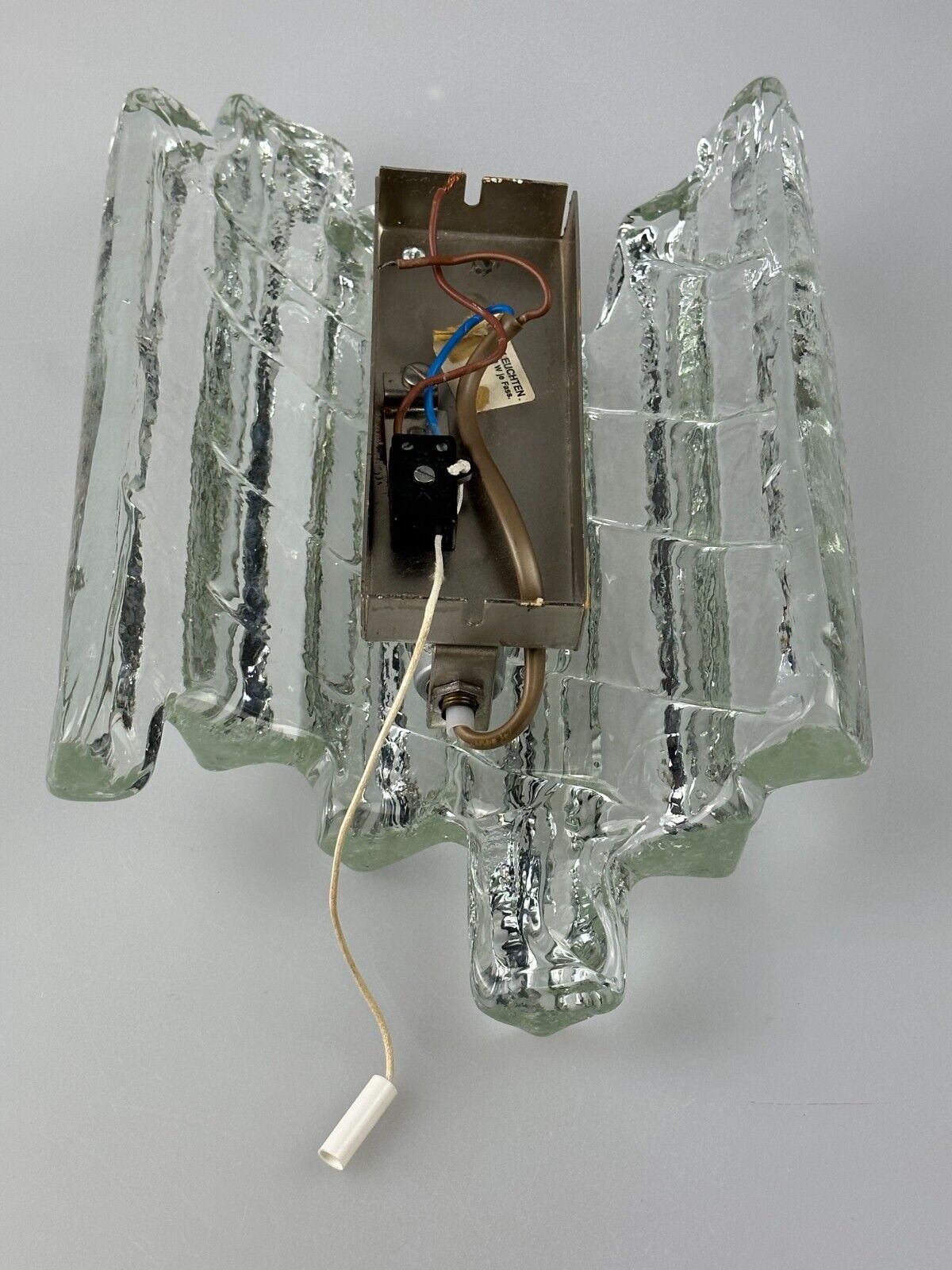 Wall lamp Wall Sconce Fischer Leuchten Germany Ice Glas Design