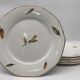 Set of 6 flat plates "Digoin Sarreguemines / Nemours model"