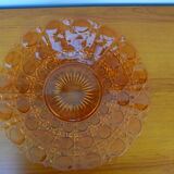 Plat creux en verre rose