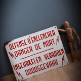 Authentic enameled plate defence start