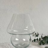 Glass mushroom vase