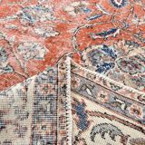 All-Over Floral Classic Red & Blue Turkish Rug, 260x366Cm