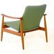 Arne Vodder FD 161 armchair, teak and wool