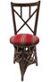 Chair, masterpiece of a carpenter's craftsmanship, late 19th century.