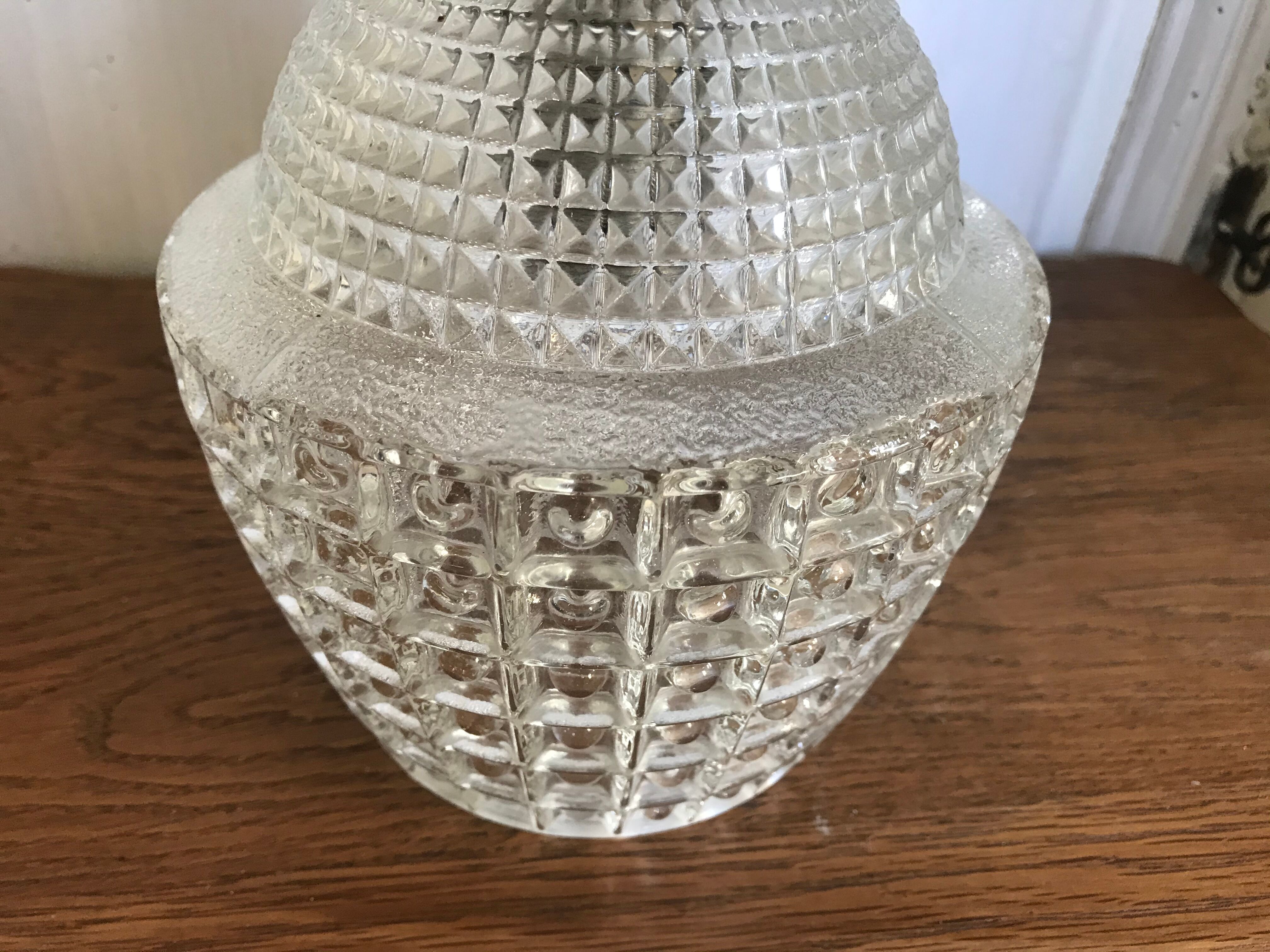 Glass hanging lamp 1960