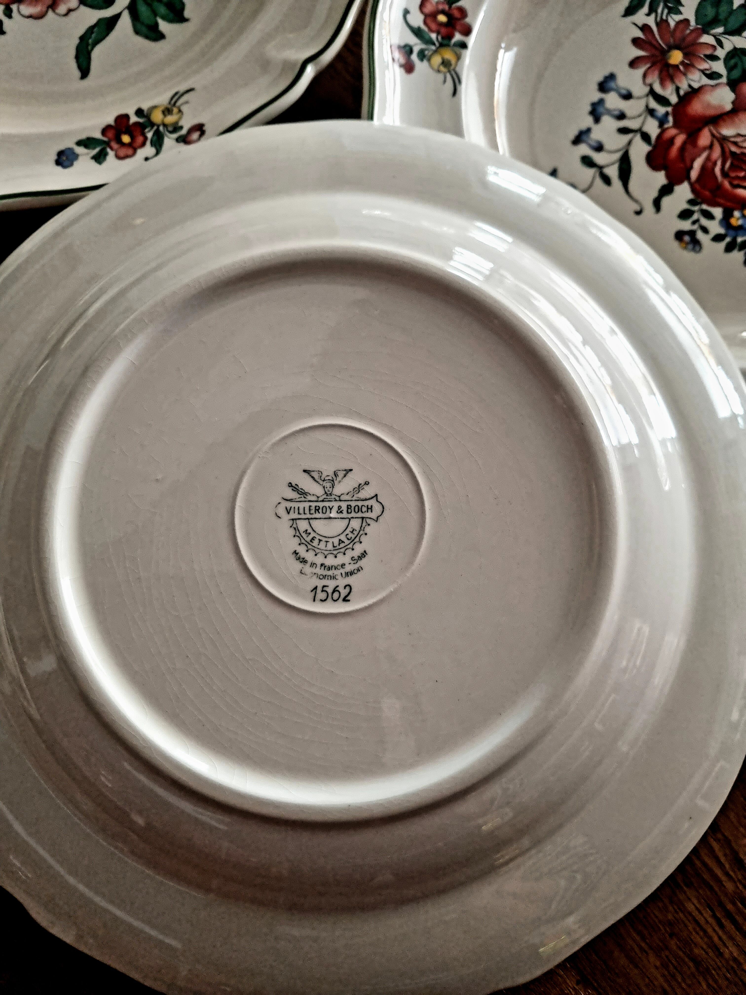 Set of 4 hollow plates Villeroy and Boch 1562