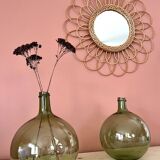Lot de 2 dames-jeanne anciennes 2L