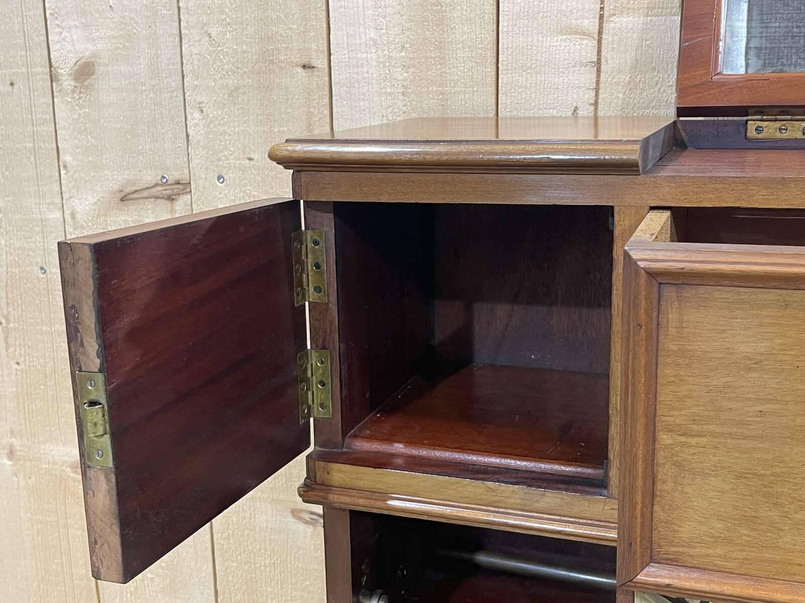 1930s mahogany boat cabin toilet furniture