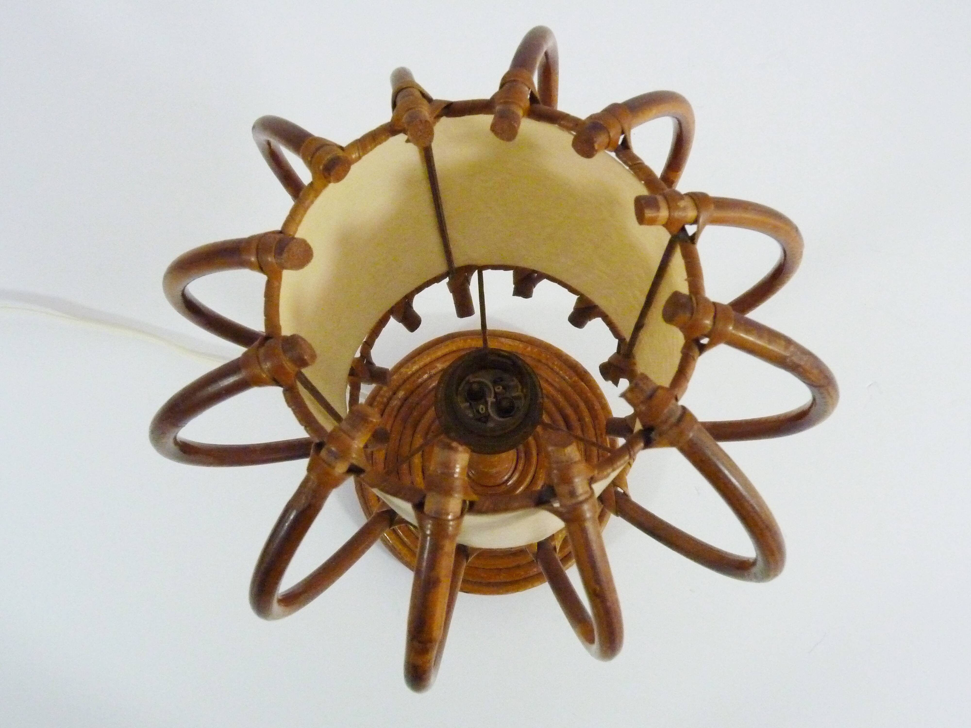 Louis Sognot vintage bedside lamp, years 50
