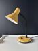 Vintage 1970s mustard yellow gooseneck desk lamp.