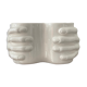 Vintage vase Enamelled ceramic hands 70s