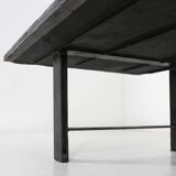 Rare brutalist Brazilian stone coffee table by Pia Manu, ca. 1960
