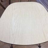 Lot of 5 beige Formica chairs