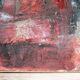 Oil on canvas signed Monique Humbert, abstract composition, wall painting, interior decoration.