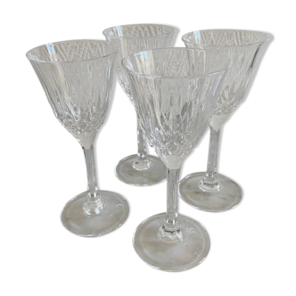 Lot de 4 verres en cristal, Crystal Capri