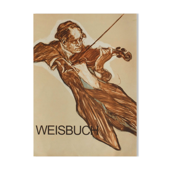 Claude Weisbuch poster violinist