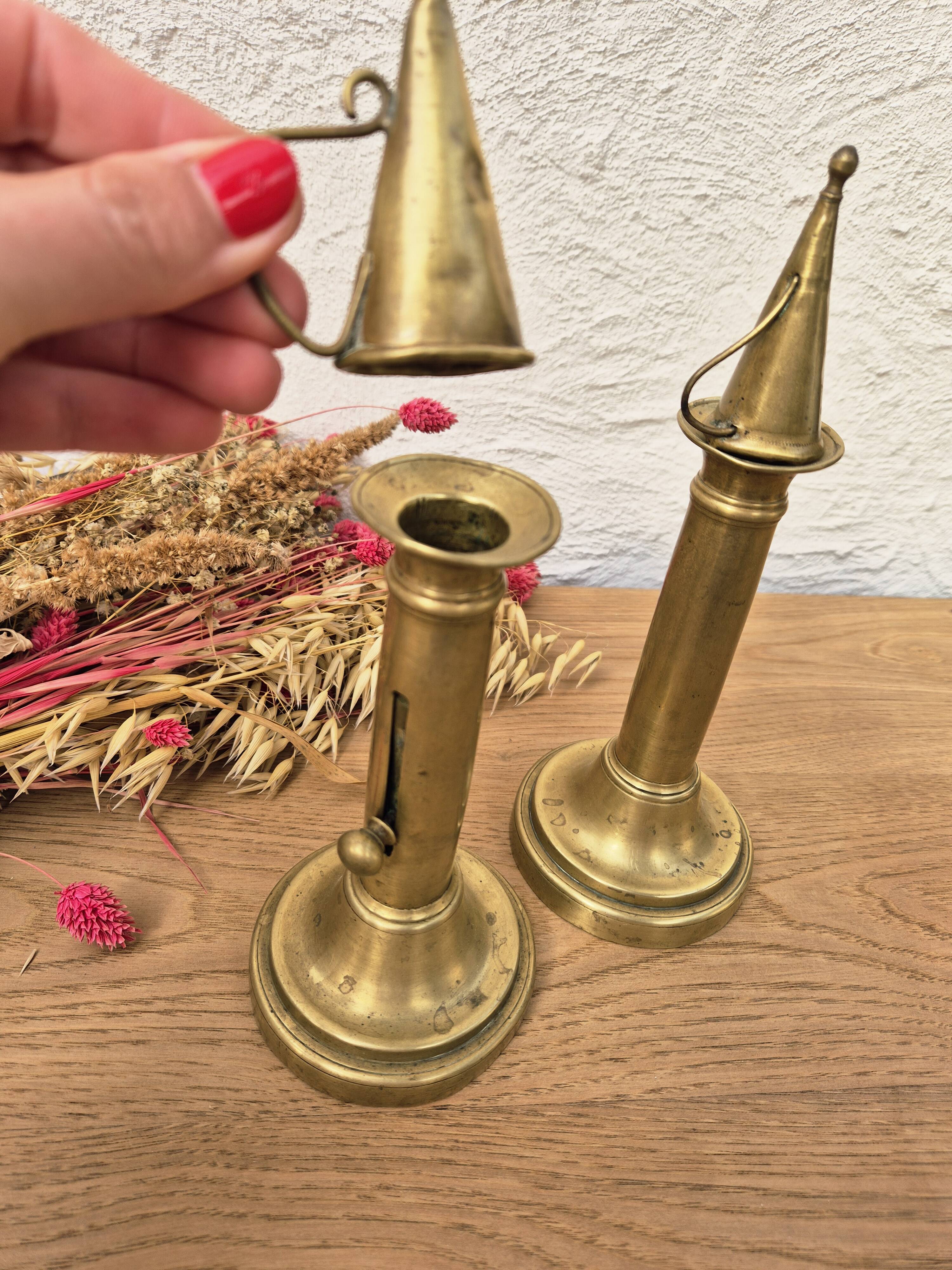 Bougeoirs vintage laiton