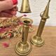 Bougeoirs vintage laiton