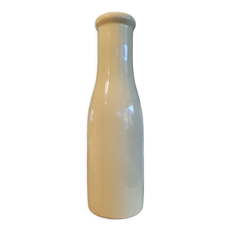 Yellow ceramic bottle vase