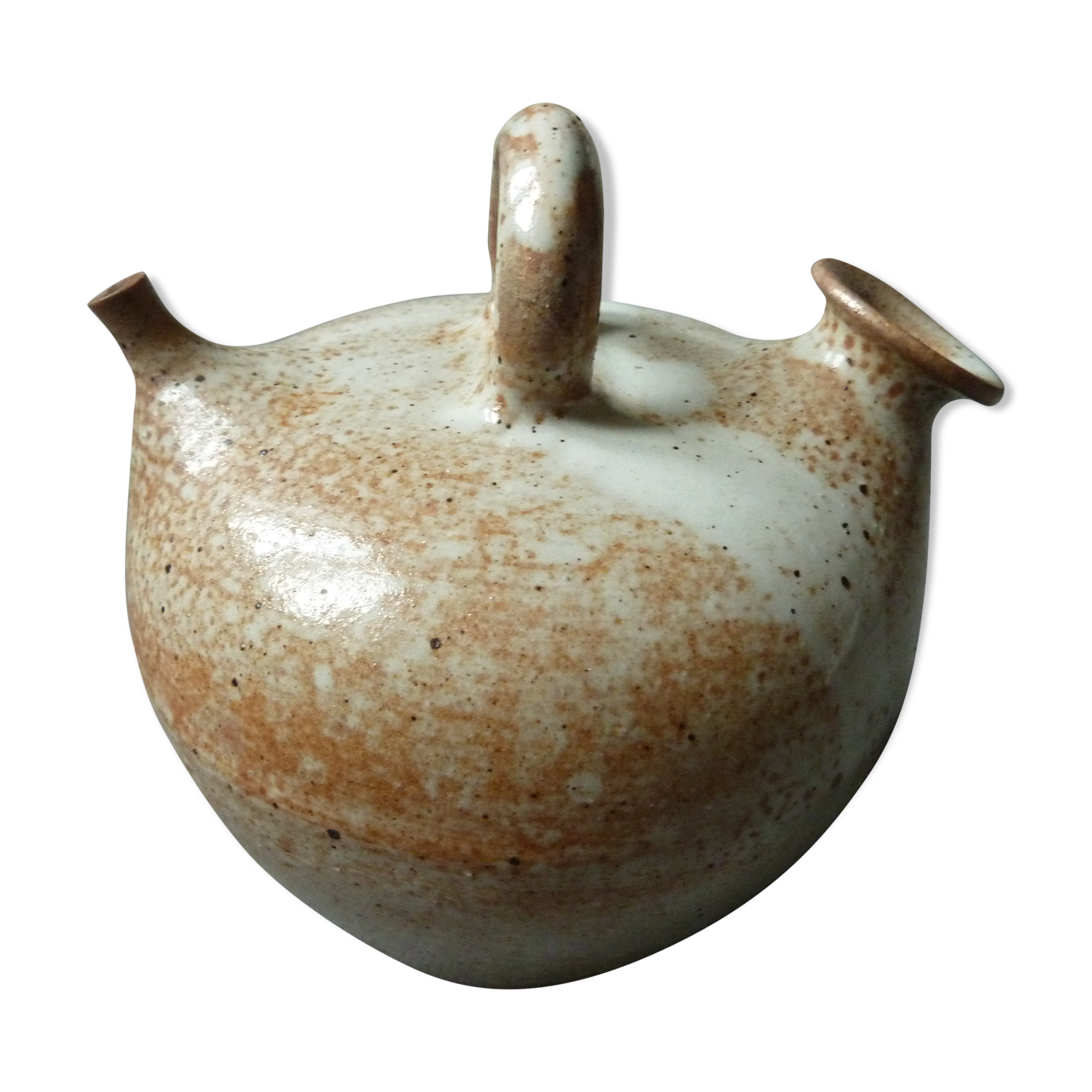 Enamelled sandstone pitcher