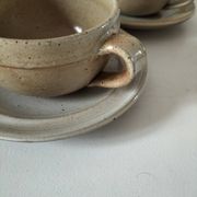 Vintage stoneware brunch set from the Marais region, country decor
