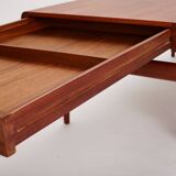 Extendable coffee table designed by Johannes Andersen for Uldum Møbelfabrik, Denmark, 1960s.