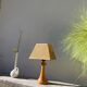 Light turned wood lamp o