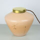 Midcentury glass & brass table lamp