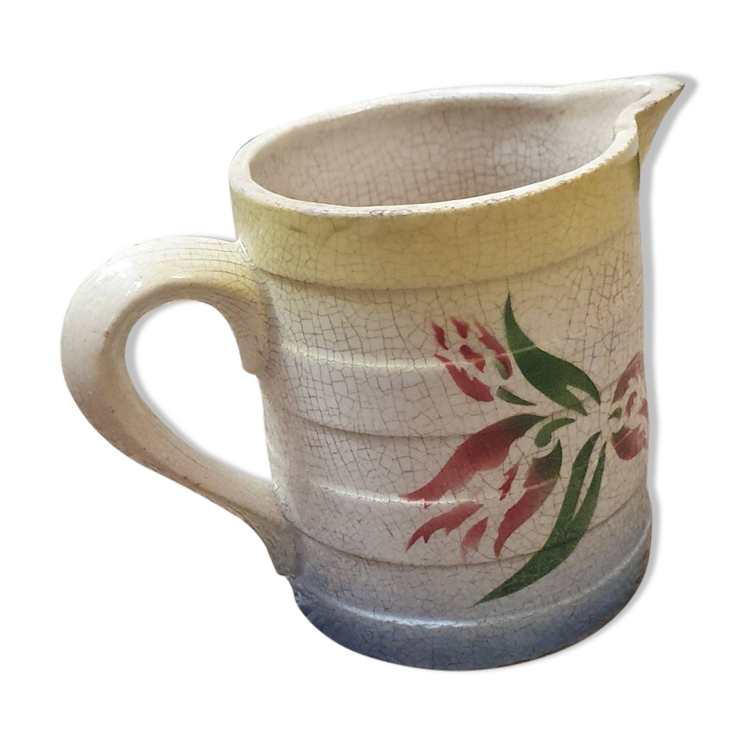 Ceramic cold milk pitcher from 1930/40