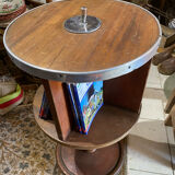 Vintage rotating 1950s bookcase