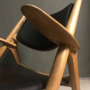 CH28 Sawbuck Lounge Chair by Hans Wegner for Carl Hansen & Søn, 1950s