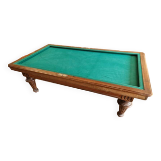 French billiard table in carved solid oak brand CARO Paris - 1940