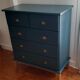Commode scandinave bleu ganne