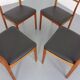 Danish Teak Dining Chairs, 1960s, Set of 4