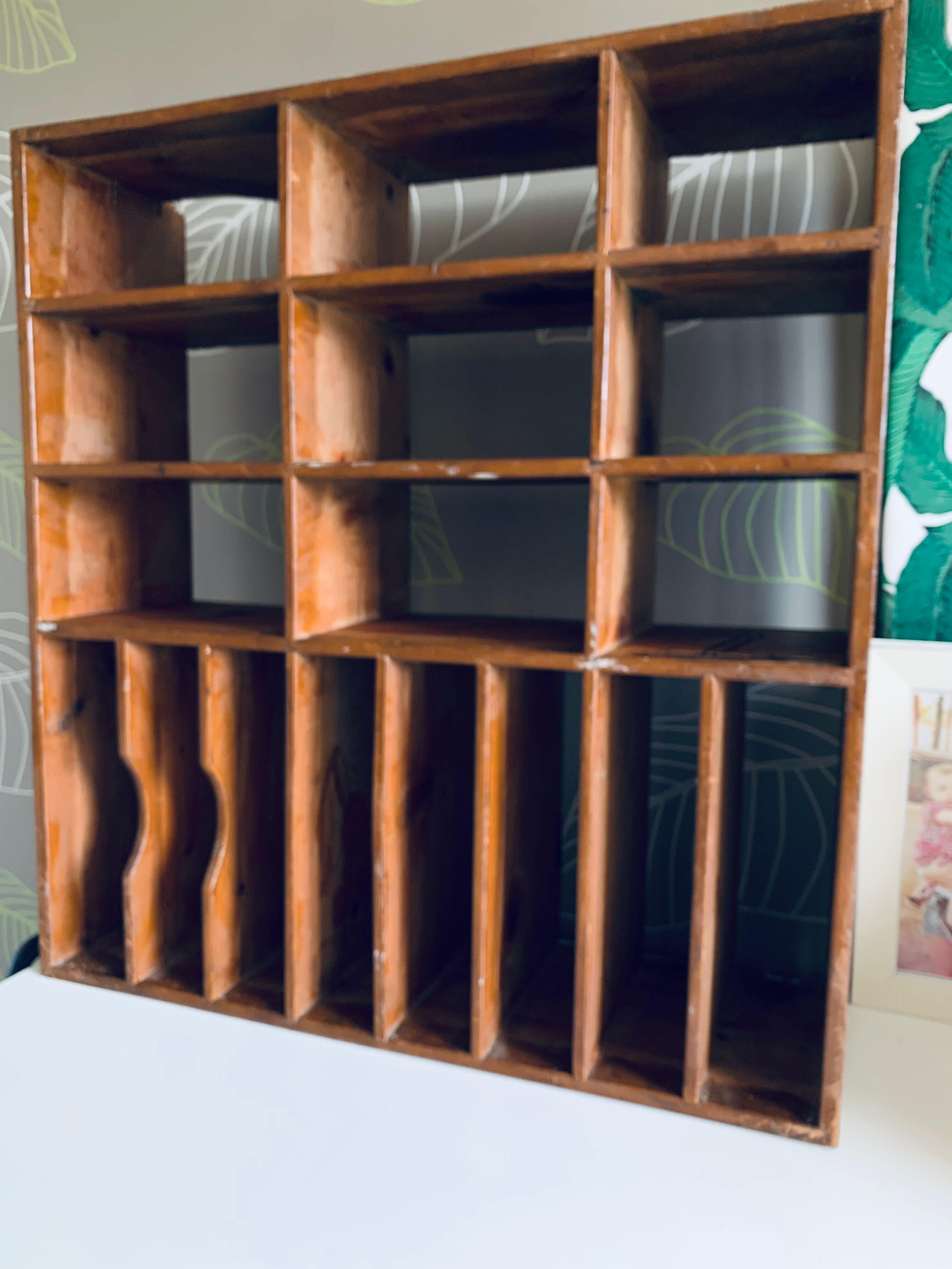 Shelf with workshop lockers