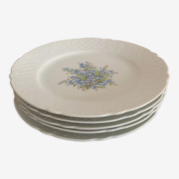 5 assiettes plates