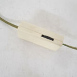 Italian floor light in iron, stone and glass