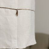 Old linen fabric lampshade suspension