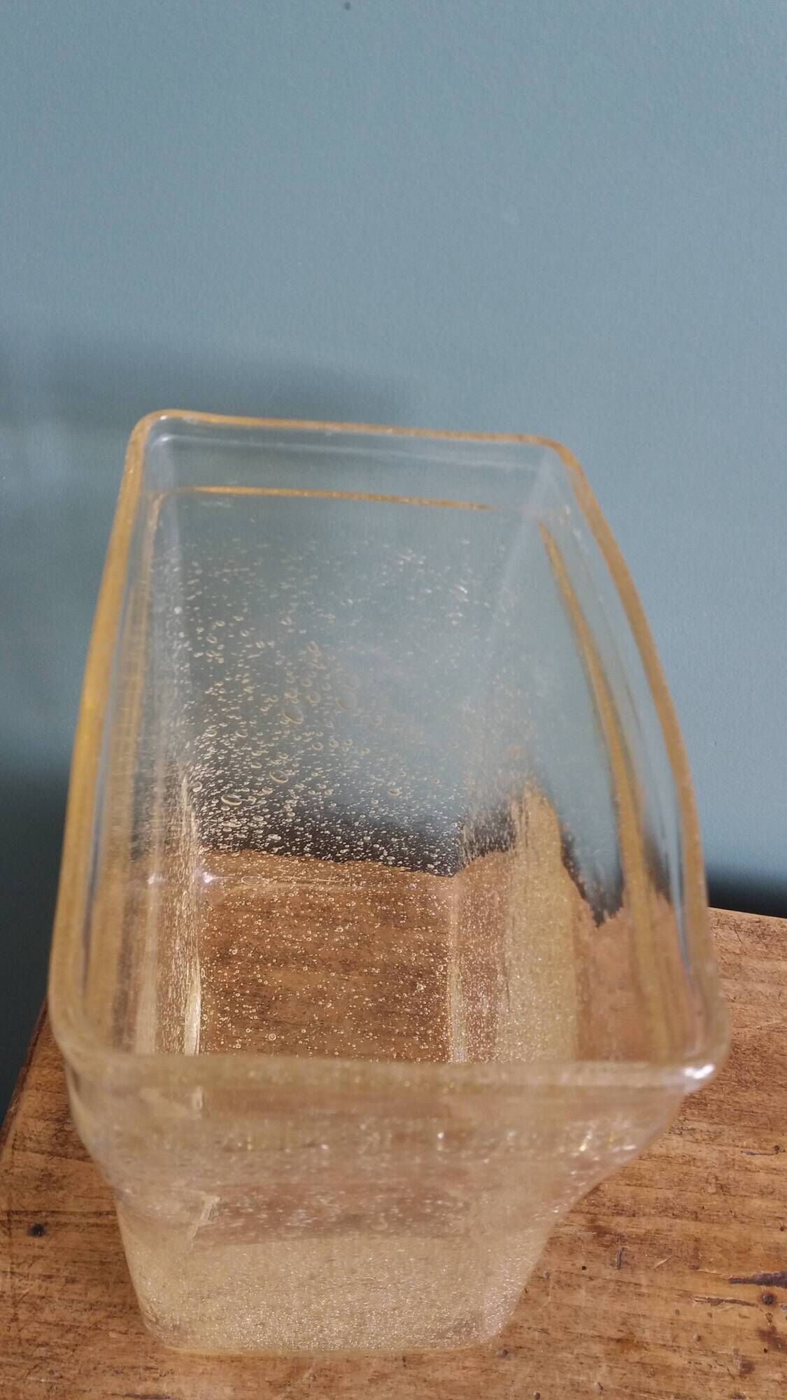 Bubble glass vase