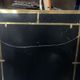 Mirror in brass and white veined black marble from the 70s