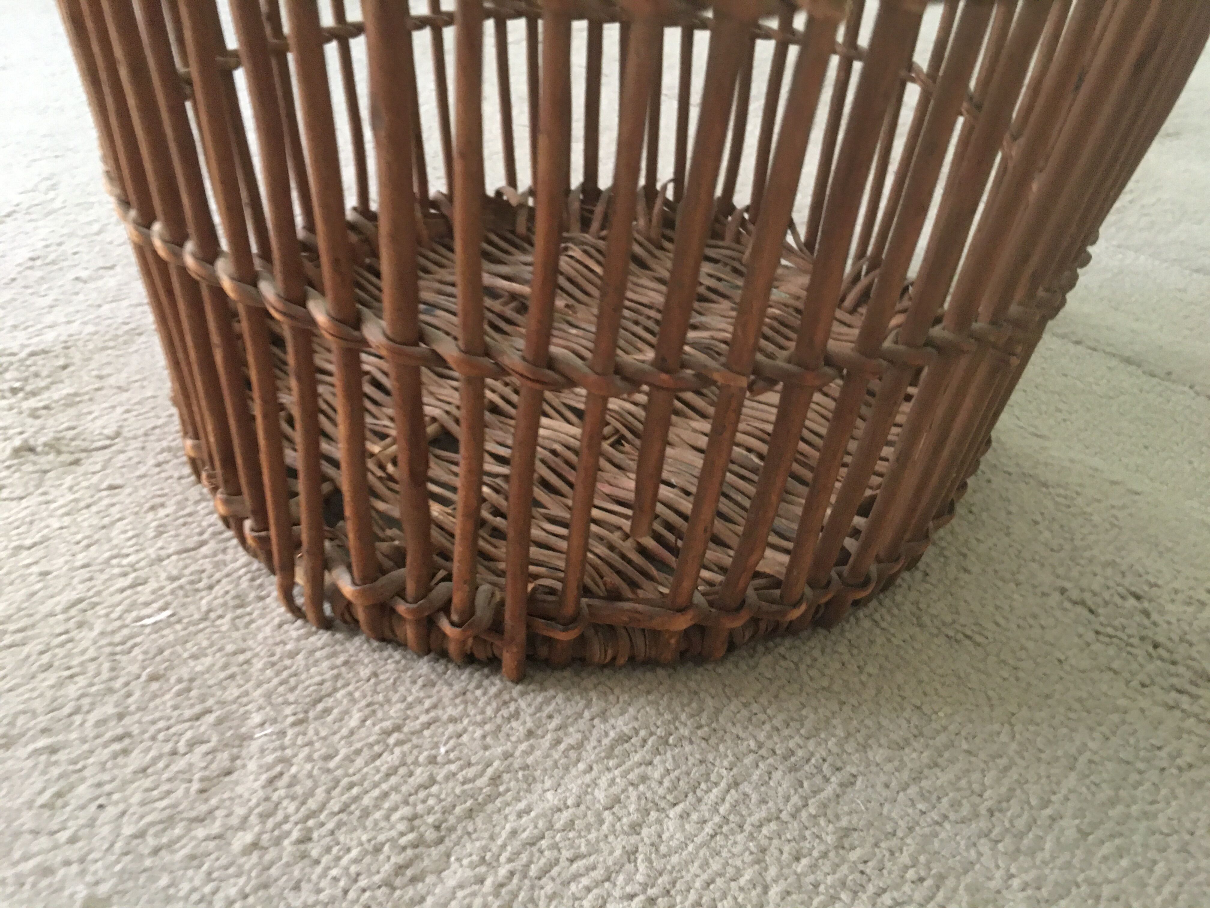 Rattan paper basket